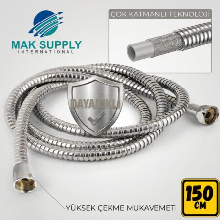 Mak ÇELİK DUŞ HORTUMU 150CM